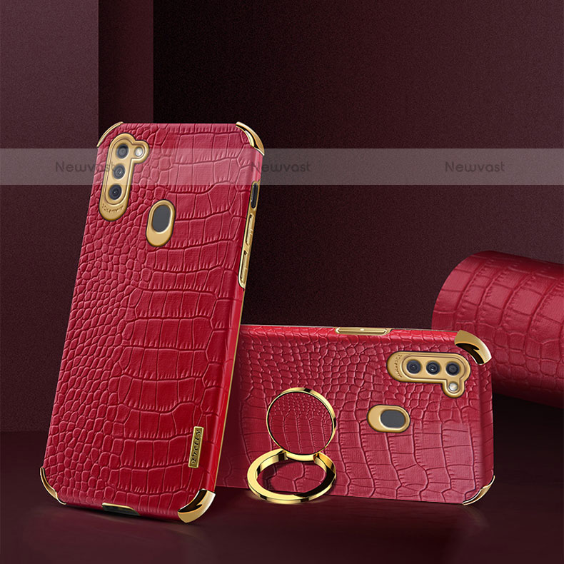 Soft Luxury Leather Snap On Case Cover XD1 for Samsung Galaxy M11