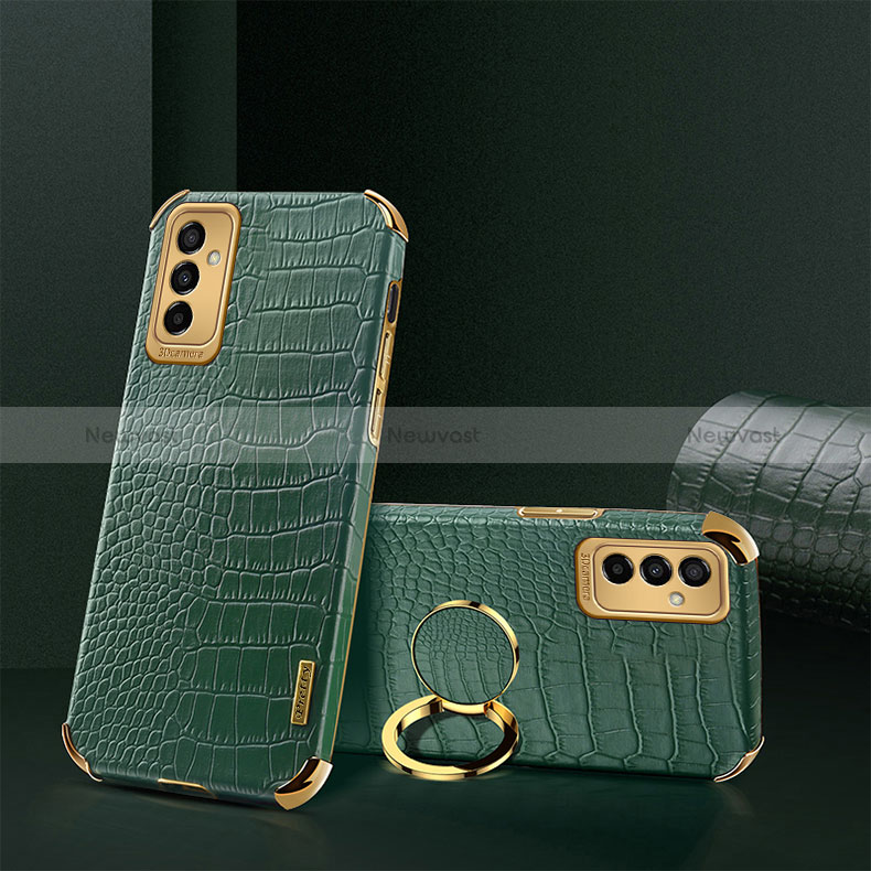 Soft Luxury Leather Snap On Case Cover XD1 for Samsung Galaxy M23 5G Green