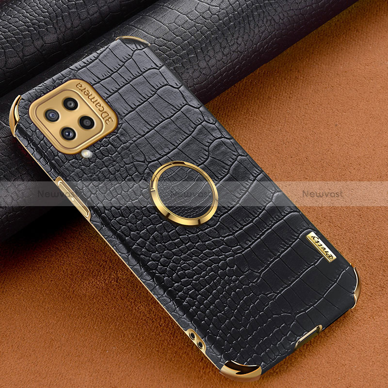 Soft Luxury Leather Snap On Case Cover XD1 for Samsung Galaxy M32 4G Black