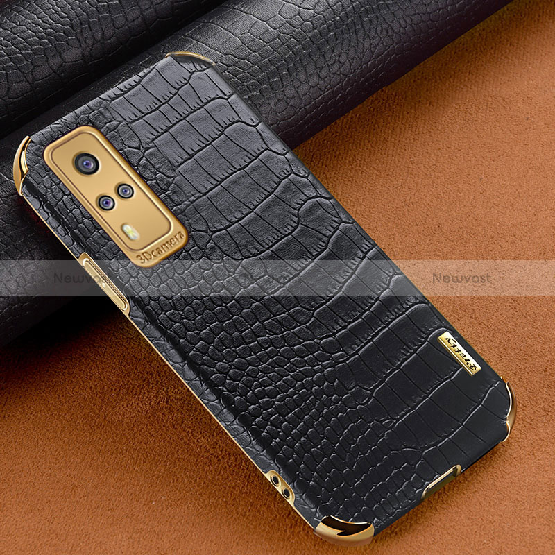 Soft Luxury Leather Snap On Case Cover XD1 for Vivo Y31 (2021)