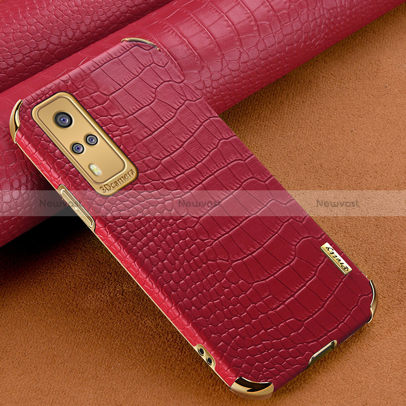 Soft Luxury Leather Snap On Case Cover XD1 for Vivo Y51 (2021)