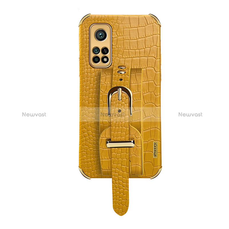 Soft Luxury Leather Snap On Case Cover XD1 for Xiaomi Mi 10T 5G Yellow