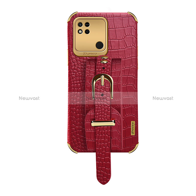 Soft Luxury Leather Snap On Case Cover XD1 for Xiaomi POCO C31 Red