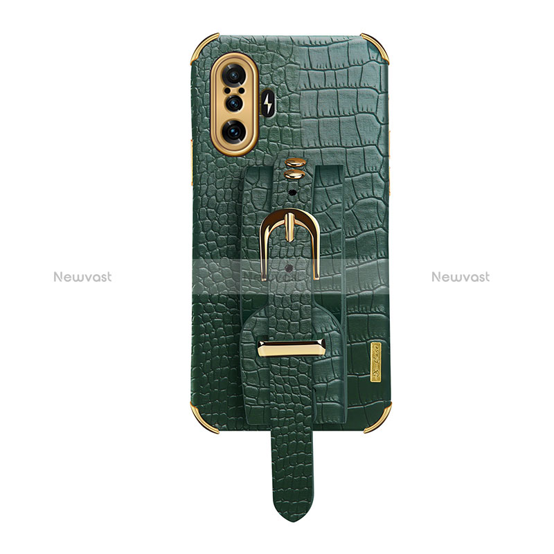 Soft Luxury Leather Snap On Case Cover XD1 for Xiaomi Poco F3 GT 5G Green