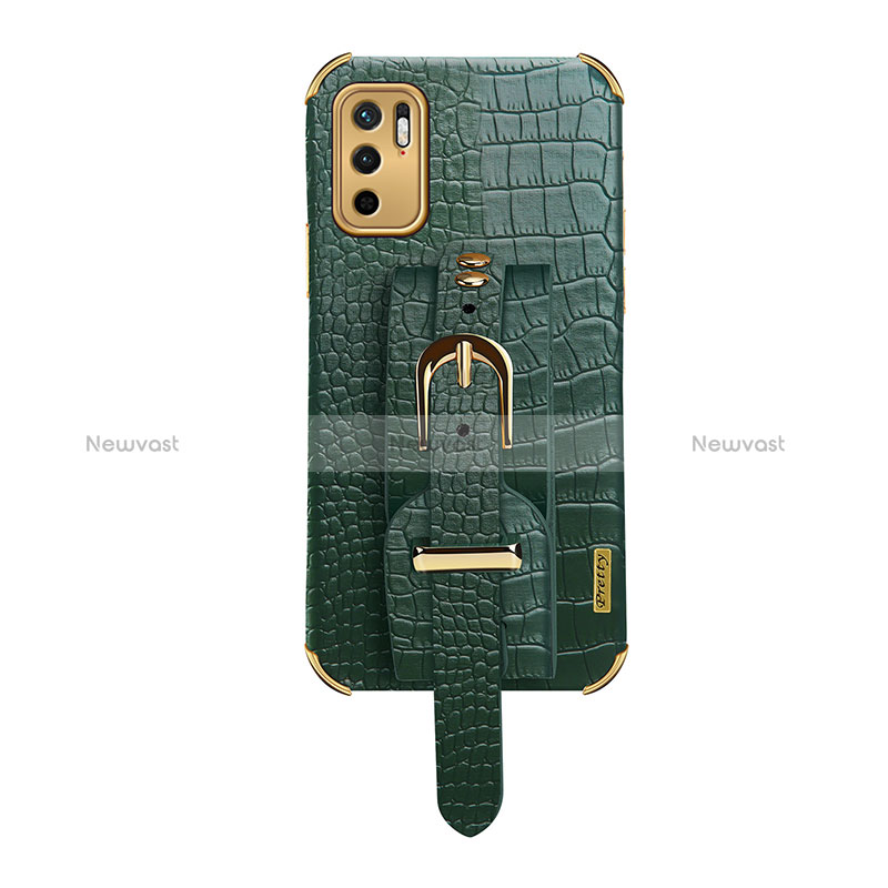 Soft Luxury Leather Snap On Case Cover XD1 for Xiaomi POCO M3 Pro 5G Green