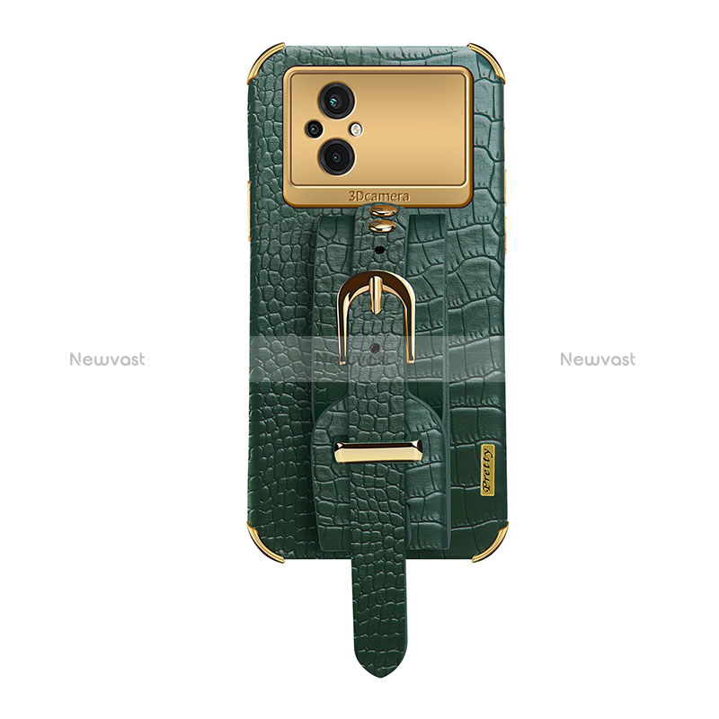 Soft Luxury Leather Snap On Case Cover XD1 for Xiaomi Poco M5 4G Green