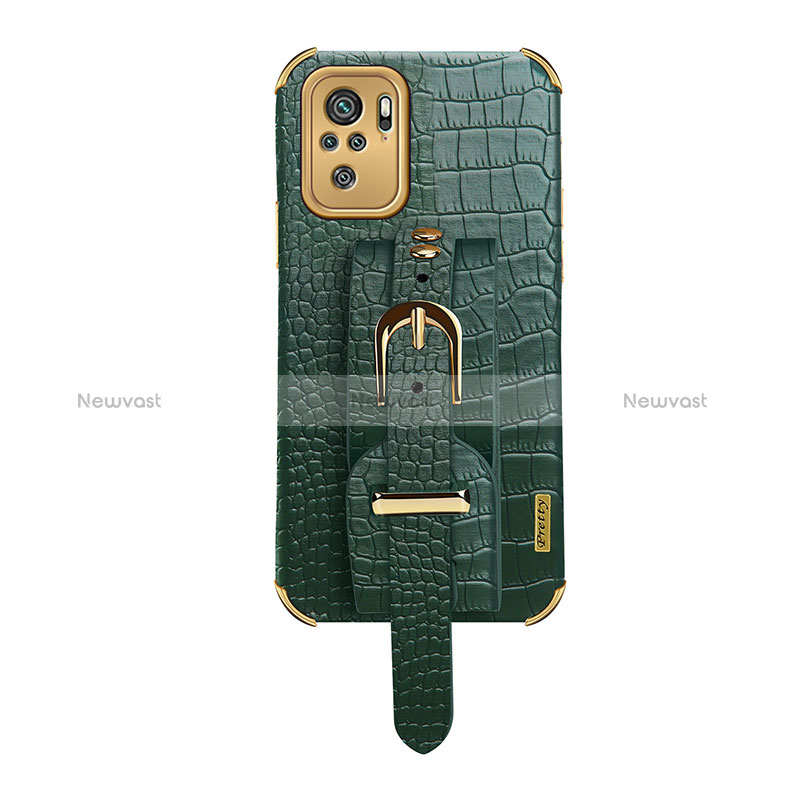 Soft Luxury Leather Snap On Case Cover XD1 for Xiaomi Poco M5S Green
