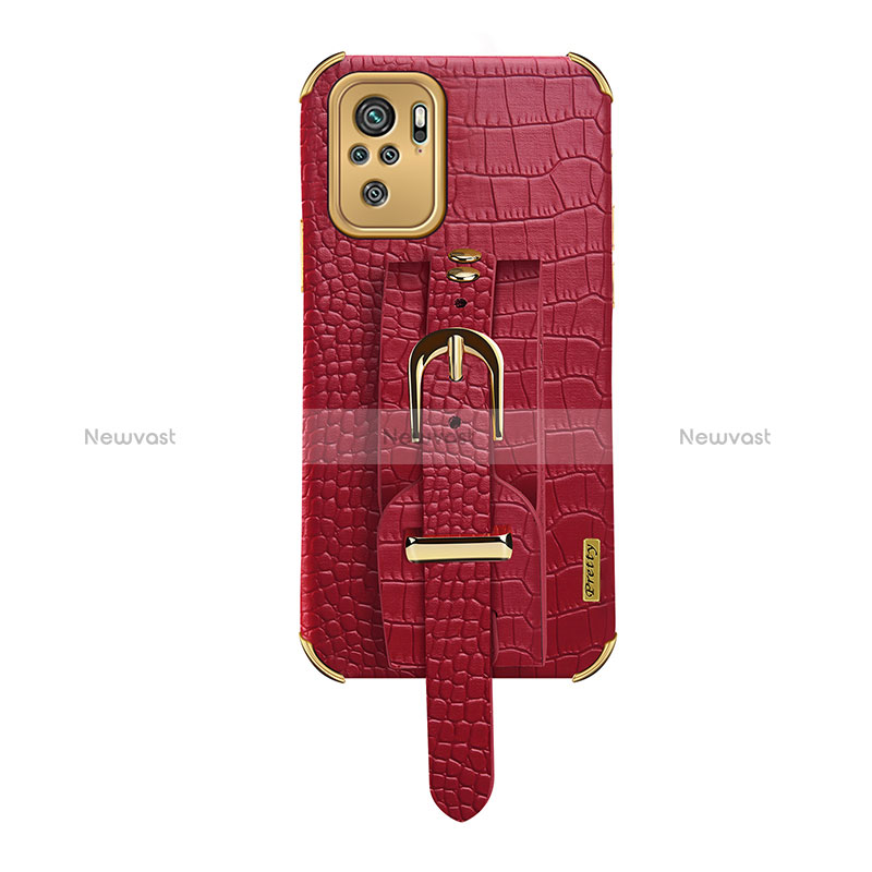 Soft Luxury Leather Snap On Case Cover XD1 for Xiaomi Poco M5S Red