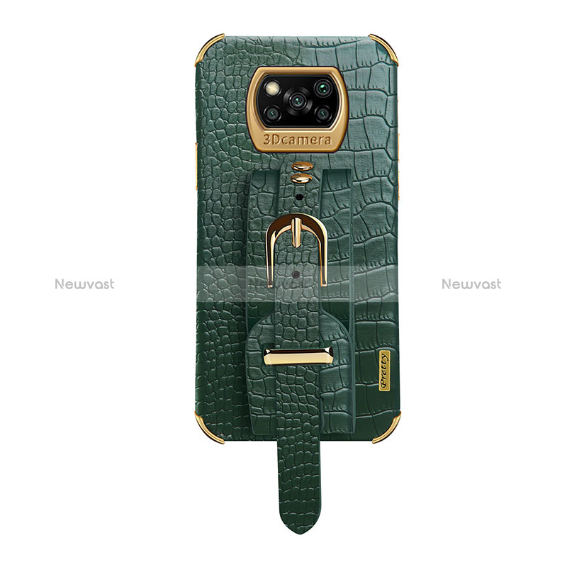Soft Luxury Leather Snap On Case Cover XD1 for Xiaomi Poco X3 Green