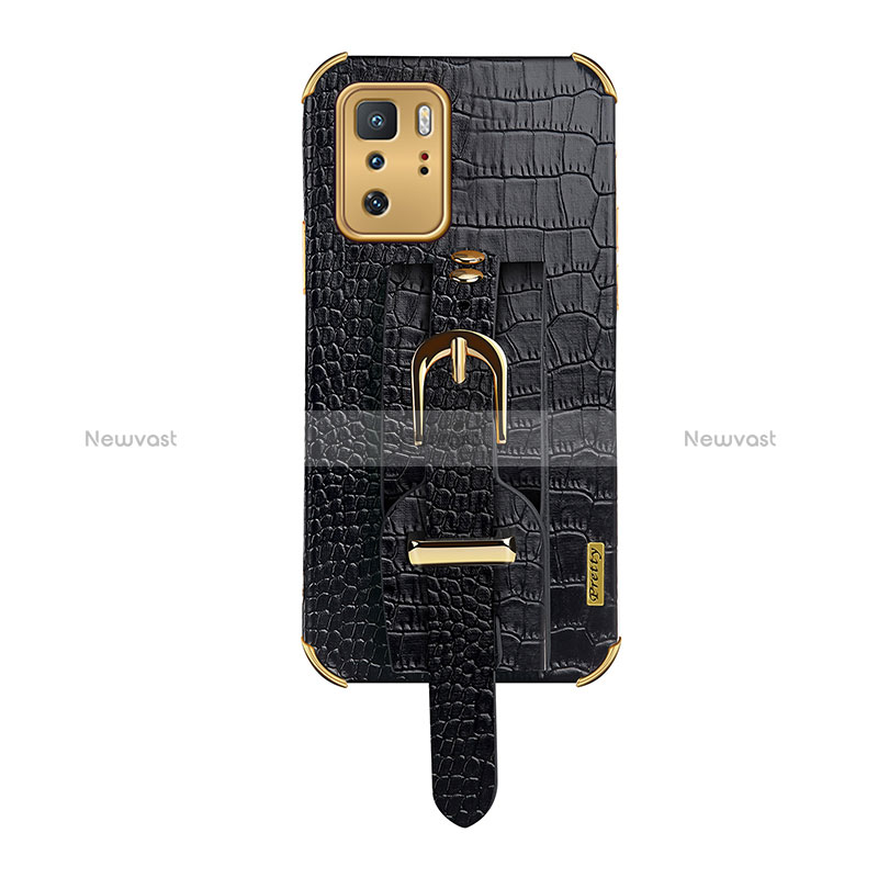 Soft Luxury Leather Snap On Case Cover XD1 for Xiaomi Poco X3 GT 5G Black