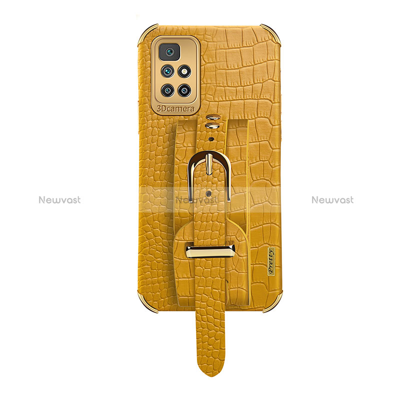 Soft Luxury Leather Snap On Case Cover XD1 for Xiaomi Redmi 10 (2022) Yellow