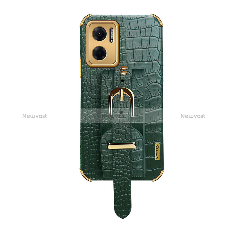 Soft Luxury Leather Snap On Case Cover XD1 for Xiaomi Redmi 10 5G Green