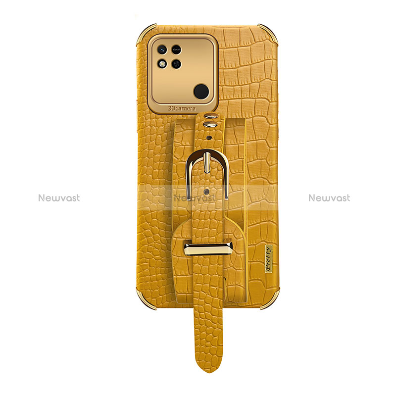 Soft Luxury Leather Snap On Case Cover XD1 for Xiaomi Redmi 10A 4G Yellow