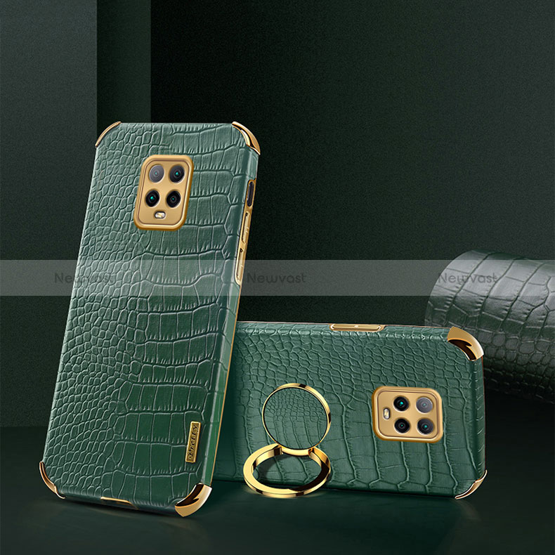 Soft Luxury Leather Snap On Case Cover XD1 for Xiaomi Redmi 10X Pro 5G Green