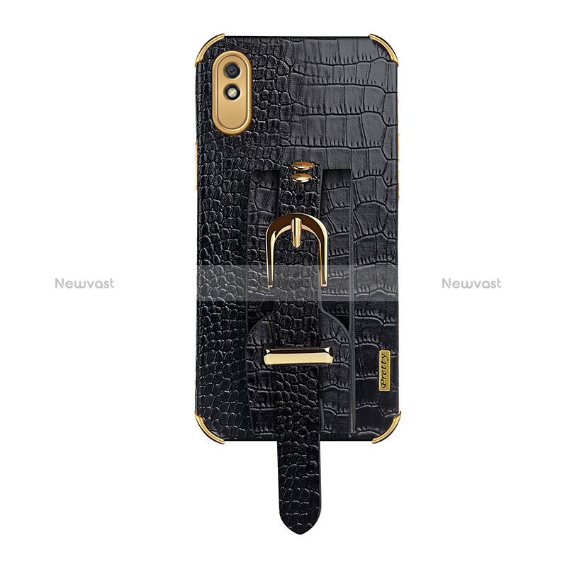 Soft Luxury Leather Snap On Case Cover XD1 for Xiaomi Redmi 9AT Black