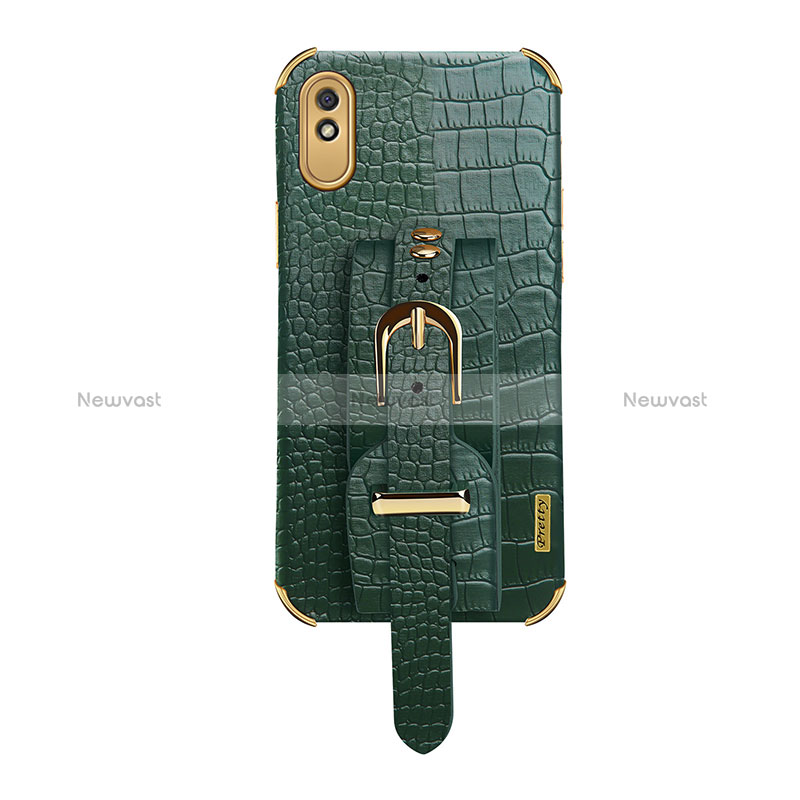 Soft Luxury Leather Snap On Case Cover XD1 for Xiaomi Redmi 9AT Green