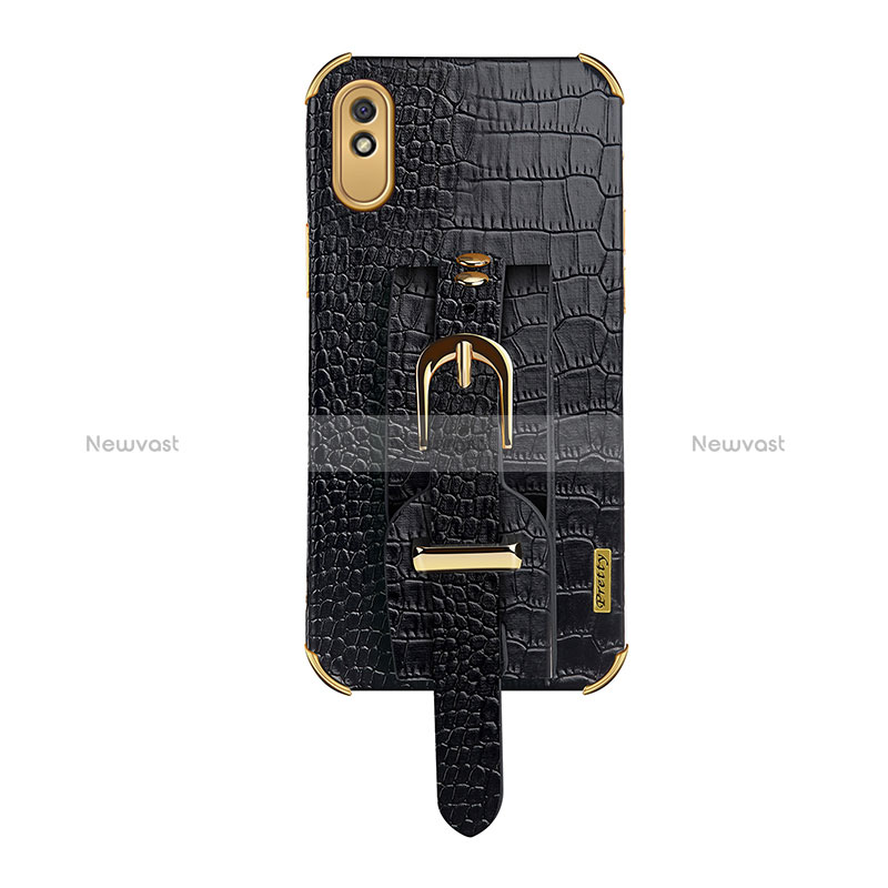 Soft Luxury Leather Snap On Case Cover XD1 for Xiaomi Redmi 9i Black