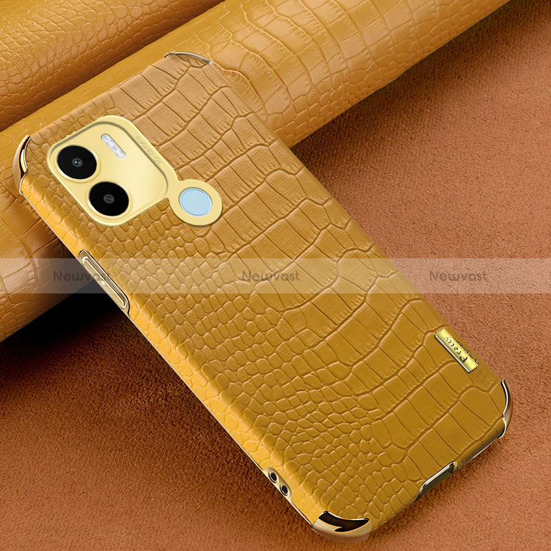 Soft Luxury Leather Snap On Case Cover XD1 for Xiaomi Redmi A1 Plus Yellow