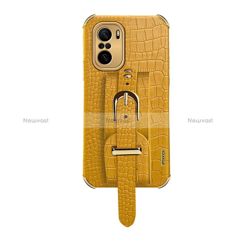 Soft Luxury Leather Snap On Case Cover XD1 for Xiaomi Redmi K40 5G Yellow