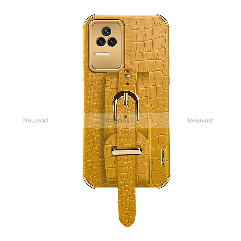 Soft Luxury Leather Snap On Case Cover XD1 for Xiaomi Redmi K50 5G Yellow