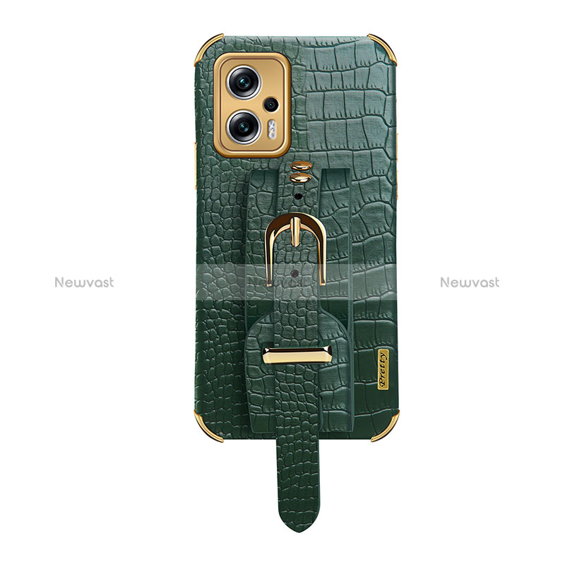 Soft Luxury Leather Snap On Case Cover XD1 for Xiaomi Redmi K50i 5G Green