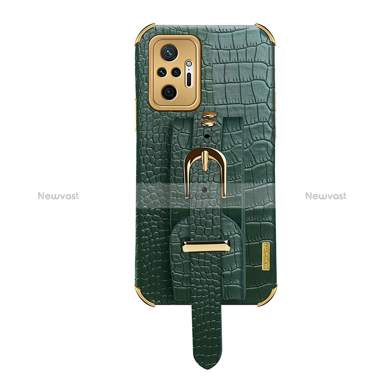 Soft Luxury Leather Snap On Case Cover XD1 for Xiaomi Redmi Note 10 Pro Max Green