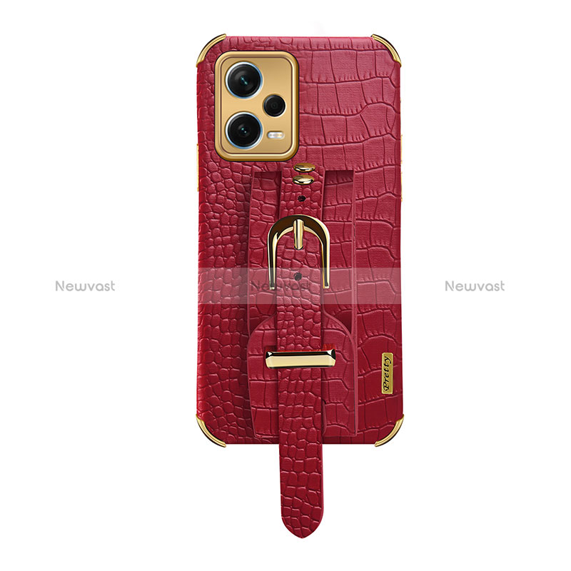 Soft Luxury Leather Snap On Case Cover XD1 for Xiaomi Redmi Note 12 Pro+ Plus 5G Red