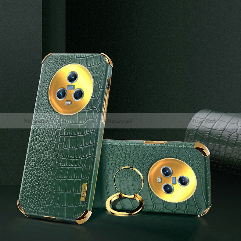 Soft Luxury Leather Snap On Case Cover XD2 for Huawei Honor Magic5 5G Green