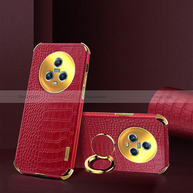 Soft Luxury Leather Snap On Case Cover XD2 for Huawei Honor Magic5 5G Red