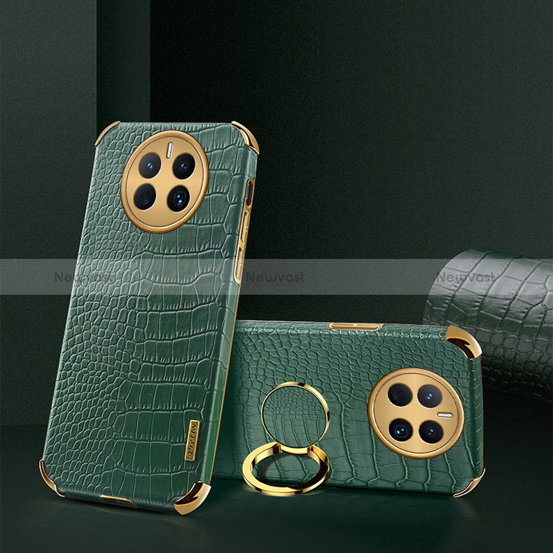 Soft Luxury Leather Snap On Case Cover XD2 for Huawei Mate 50 Green