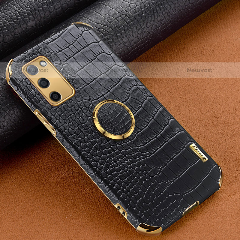 Soft Luxury Leather Snap On Case Cover XD2 for Oppo A55 5G Black