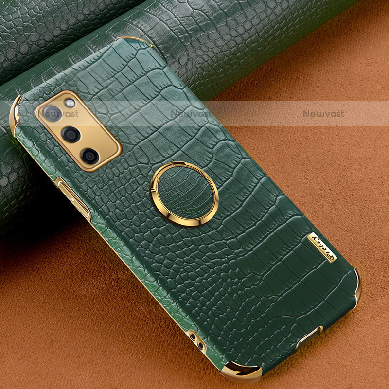 Soft Luxury Leather Snap On Case Cover XD2 for Oppo A55 5G Green