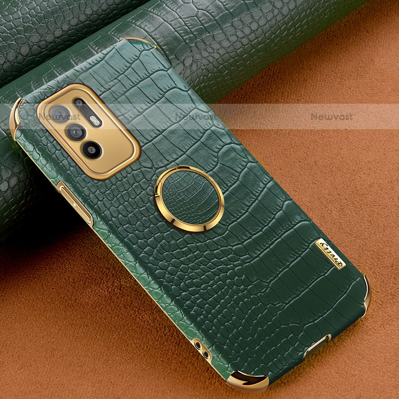 Soft Luxury Leather Snap On Case Cover XD2 for Oppo A94 5G Green