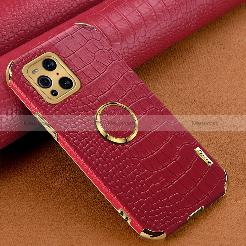 Soft Luxury Leather Snap On Case Cover XD2 for Oppo Find X3 5G