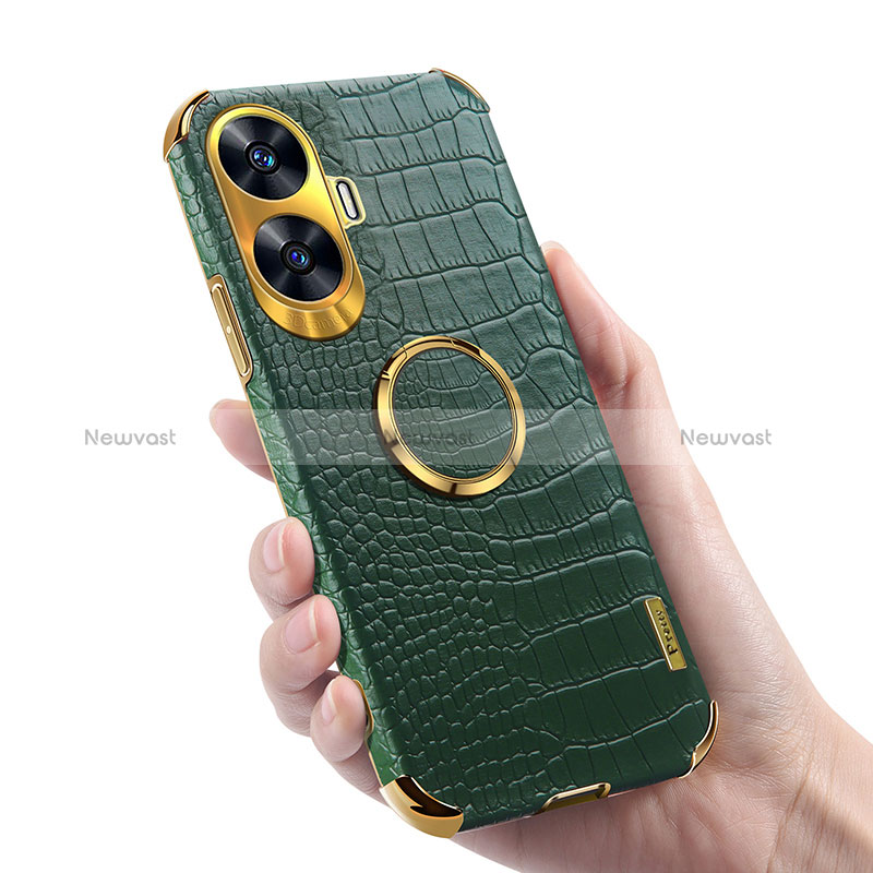 Soft Luxury Leather Snap On Case Cover XD2 for Realme Narzo N55