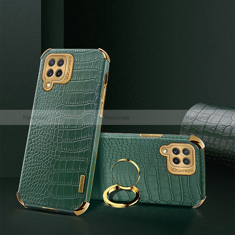 Soft Luxury Leather Snap On Case Cover XD2 for Samsung Galaxy A22 4G Green