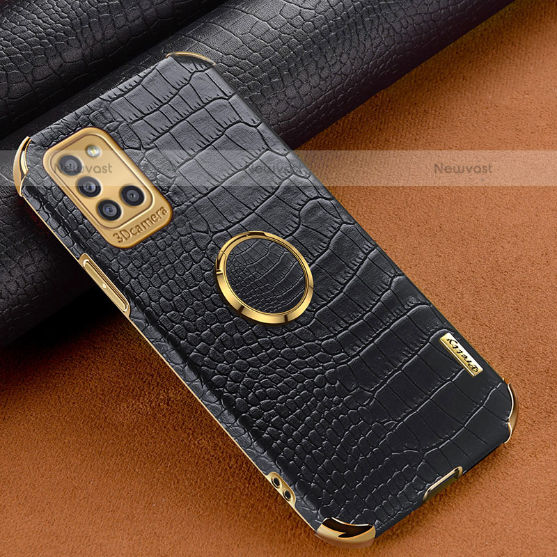 Soft Luxury Leather Snap On Case Cover XD2 for Samsung Galaxy A31 Black