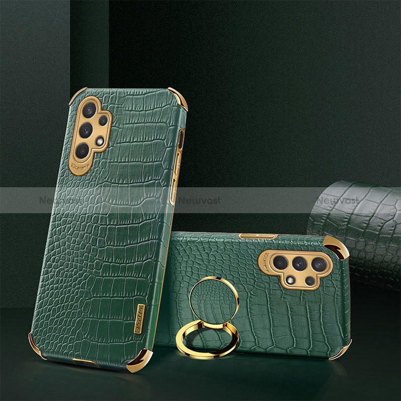 Soft Luxury Leather Snap On Case Cover XD2 for Samsung Galaxy A32 4G Green