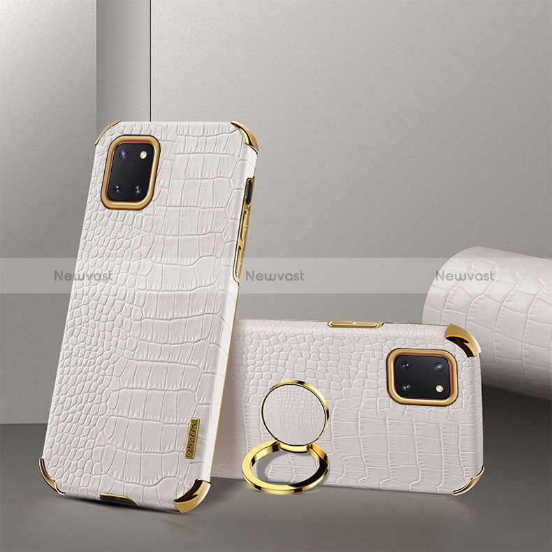 Soft Luxury Leather Snap On Case Cover XD2 for Samsung Galaxy A81 White