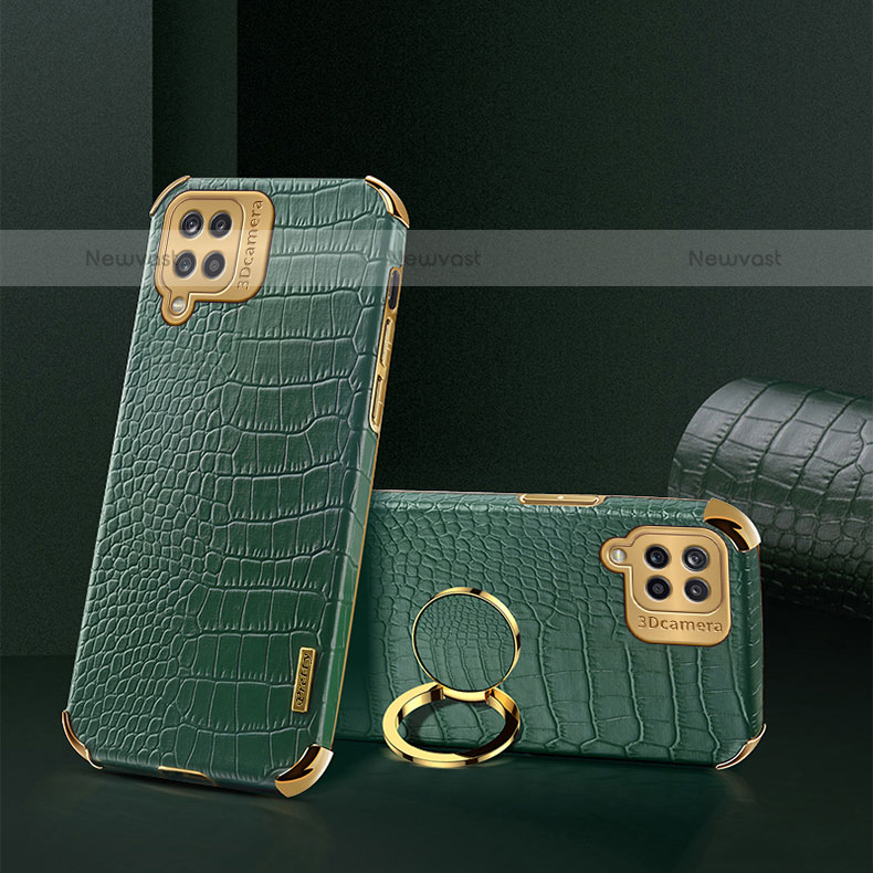 Soft Luxury Leather Snap On Case Cover XD2 for Samsung Galaxy F12 Green