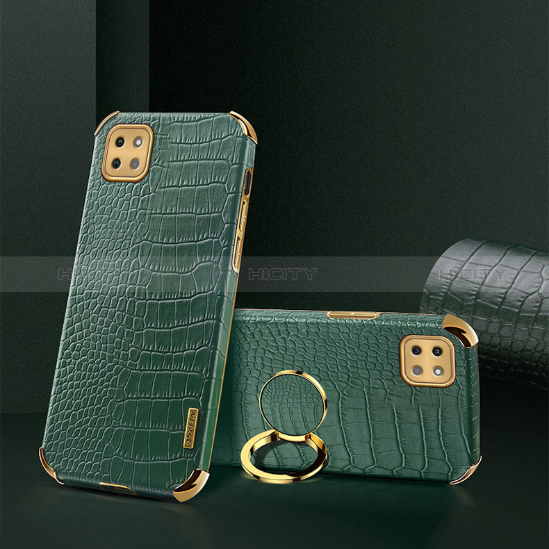 Soft Luxury Leather Snap On Case Cover XD2 for Samsung Galaxy F42 5G Green