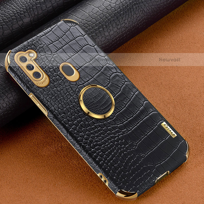 Soft Luxury Leather Snap On Case Cover XD2 for Samsung Galaxy M11 Black