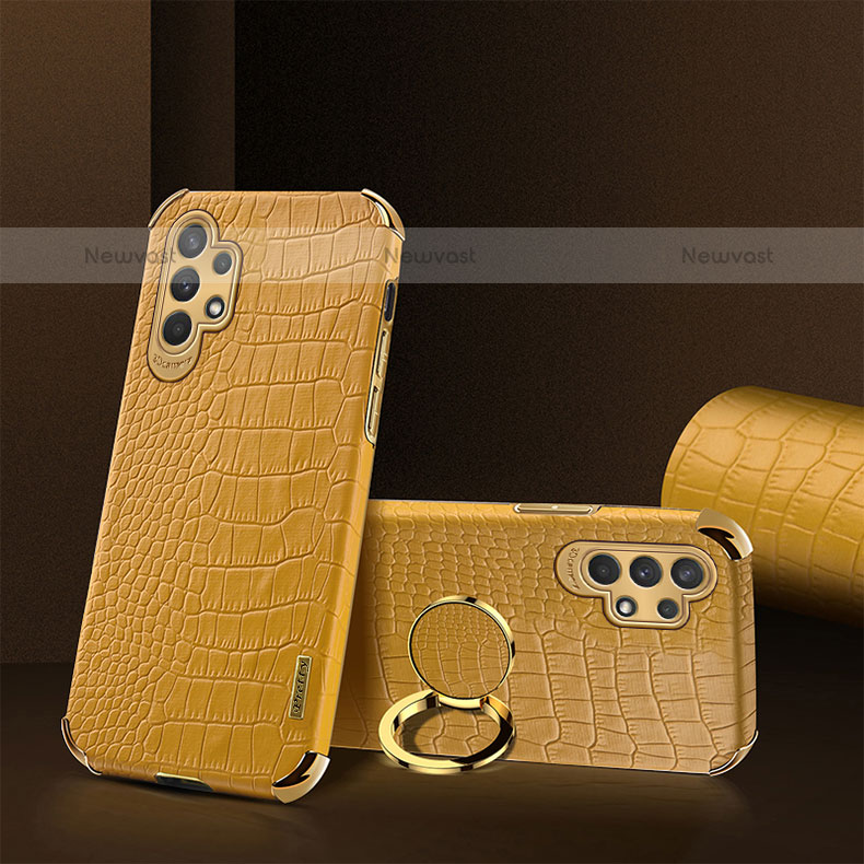 Soft Luxury Leather Snap On Case Cover XD2 for Samsung Galaxy M32 5G Yellow