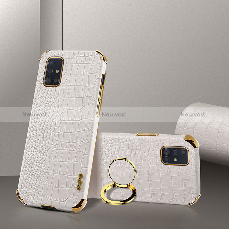 Soft Luxury Leather Snap On Case Cover XD2 for Samsung Galaxy M40S White