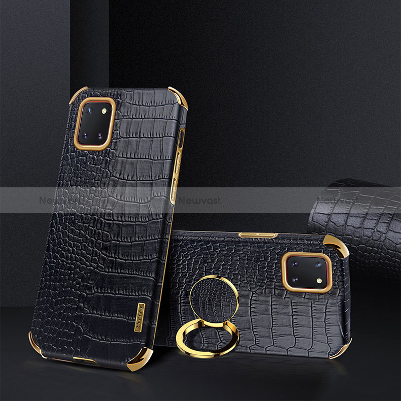 Soft Luxury Leather Snap On Case Cover XD2 for Samsung Galaxy M60s Black