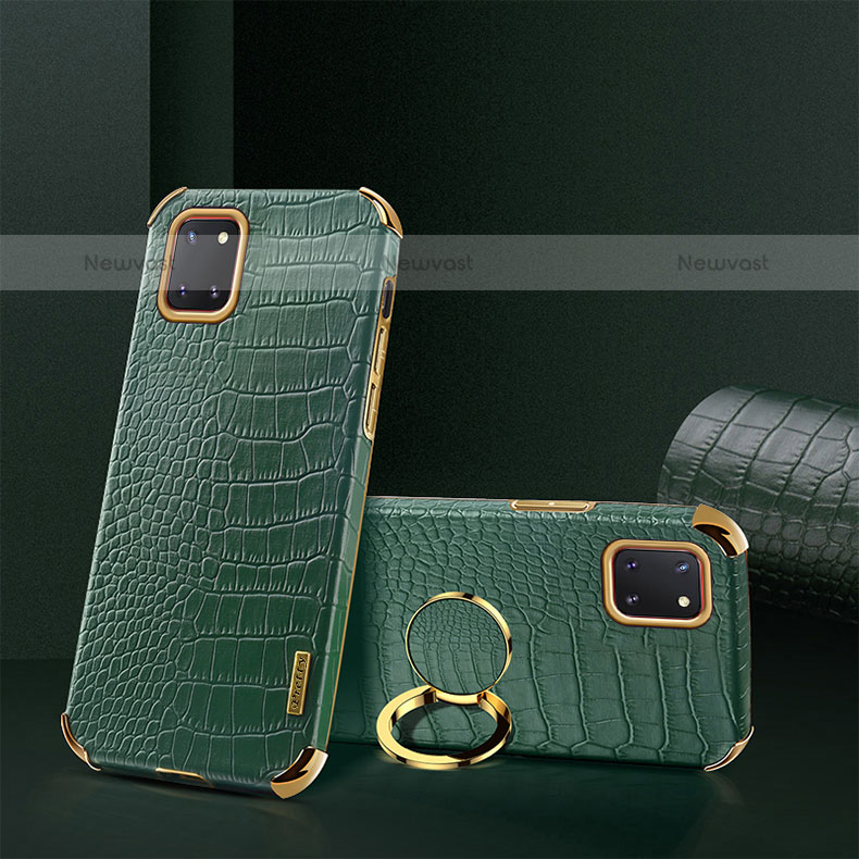 Soft Luxury Leather Snap On Case Cover XD2 for Samsung Galaxy Note 10 Lite Green