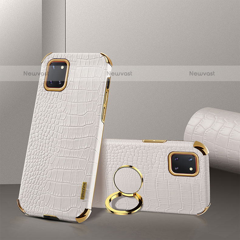 Soft Luxury Leather Snap On Case Cover XD2 for Samsung Galaxy Note 10 Lite White