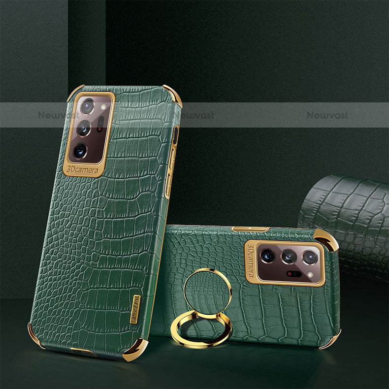 Soft Luxury Leather Snap On Case Cover XD2 for Samsung Galaxy Note 20 Ultra 5G Green