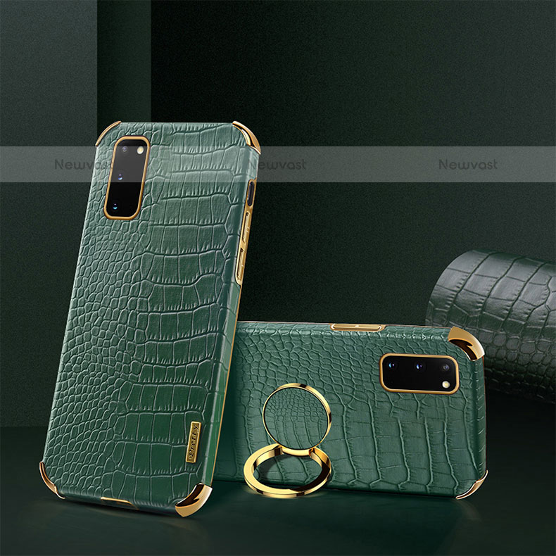 Soft Luxury Leather Snap On Case Cover XD2 for Samsung Galaxy S20 5G Green