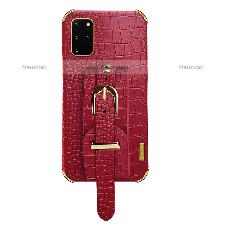 Soft Luxury Leather Snap On Case Cover XD2 for Samsung Galaxy S20 Plus 5G Red